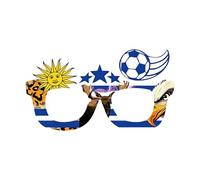 PANGBOER Divertenti montature per occhiali a tema progettate con bandiere nazionali, accessori celebrativi per calcio, per guardare le feste, occhiali da tifoso calcio