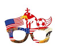 PANGBOER Divertenti montature per occhiali a tema progettate con bandiere nazionali, accessori celebrativi per calcio, per guardare le feste, occhiali da tifoso calcio