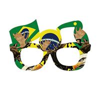 PANGBOER Divertenti montature per occhiali a tema progettate con bandiere nazionali, accessori celebrativi per calcio, per guardare le feste, occhiali da tifoso calcio