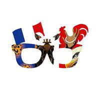 PANGBOER Divertenti montature per occhiali a tema progettate con bandiere nazionali, accessori celebrativi per calcio, per guardare le feste, occhiali da tifoso calcio