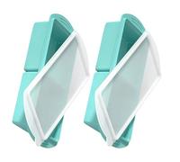 PANGBOER Set di 2 supporti refrigeranti in silicone con linee di misurazione, perfetti per il controllo delle porzioni e il controllo delle porzioni per congelatore