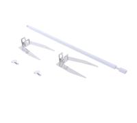 PANGBOER Spiedini in acciaio inox, accessori per grigliare all'aperto, strumento per pollo in metallo, adatto per griglie in acciaio inox, forchette per girarrosto