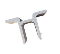 PANGBOER Staffe manuali multiuso da parete per tende in design eleganti Costruzione in lega di alluminio resistente per stabilità Uso quotidiano Codice da parete in alluminio