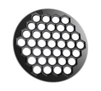 PANGBOER Stampo per ravioli in metallo a 37 fori Pelmeni, utensile da cucina portatile per gnocchi di forma uniforme
