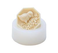 PANGBOER Stampo rotondo in silicone a forma di fiore animale per sapone e sapone, per cioccolatini, cheesecake, fondente