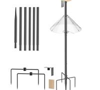 PANGBOER Supporto all'aperto del metallo della posta del fornitore dell'uccello della prova del topo forte con la guardia del topo contro il piano di salita per il cortile