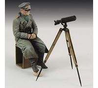 PANGCHENG 1/35 Resin Model Figure GK Soldier Erwin Rommel Telescope Observer Tema Militare della seconda Guerra Mondiale Kit Non assemblato e Non Dipinto