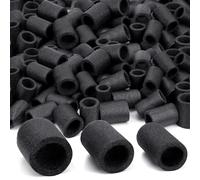 Pangda 100 pezzi di tagliatelle nere per piscina, piccole dimensioni, versatili, miste, galleggianti, in schiuma, per giocare fai da te, artigianato artistico multiuso