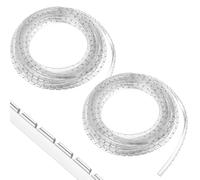 Pangda 16 m di gomma trasparente di fissaggio del pannello di vetro fai da te per la lavorazione del legno strisce di gomma per l'installazione di pannelli di vetro per porte a scanalatura stile