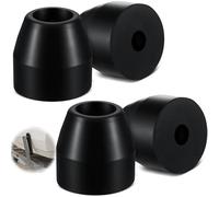 Pangda 4 pezzi da 5,1 cm per guida laterale a rullo per guida laterale in gomma nera modellata tappo terminale rullo guida laterale