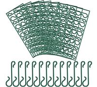 Pangda Ganci Albero di Natale Verde Ganci Ornamento Mini Appendini per Albero di Natale, Ghirlanda di Natale, Vite di Natale (100)