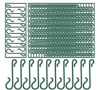 Pangda Ganci Albero di Natale Verde Ganci Ornamento Mini Appendini per Albero di Natale, Ghirlanda di Natale, Vite di Natale (200)