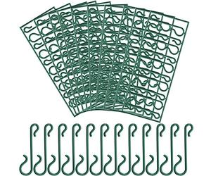 Pangda Ganci Albero di Natale Verde Ganci Ornamento Mini Appendini per Albero di Natale, Ghirlanda di Natale, Vite di Natale (100)