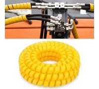 Pangda Protezione per cavo flessibile a spirale da 6,1 m, resistente, manicotto protettivo per tubi idraulici, tubi a spirale resistenti all'abrasione per tubi idraulici, cavi elettrici, automotive