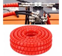 Pangda Protezione per cavo flessibile a spirale da 7,6 m, 5,1 cm, resistente, per tubi idraulici, cavi elettrici, automotive