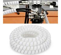 Pangda Protezione per cavo flessibile a spirale da 7,6 m, resistente, da 1,27 cm, resistente, resistente all'abrasione, per tubi idraulici, cavi elettrici, automotive