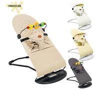 PANGDUBE Baby Rocker Bouncer Sedile reclinabile regolabile pieghevole portatile per neonati con simpatici giocattoli