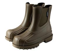 Pangolin Stivaletti Pioggia Donna Chelsea Impermeabili, Rain Boots Waterproof con Punta Rinforzata, Suola Antiscivolo Carrarmato, Stivali da Giardino in Gomma PVC Verde 38 EU