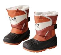 Pangolin Stivali da Neve Bambini, Impermeabili in Tessuto da Sci, Scafo in TPR Antiscivolo, Fodera Calda in Peluche, Fantasia Dinosauro/Panda Volpe 34 EU