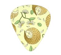 Pangolini e margherite,12 pezzi di plettri per chitarra, 3 plettri di diverso spessore per chitarra acustica, basso, ukulele