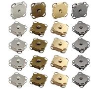 pangutheos 20 Pezzi Bottoni Magnetici per Borse, 14 mm Bottoni Automatici da Cucire, 4 Colori Bottoni Calamita per Borse per Cucire per Borse Vestiti Artigianato