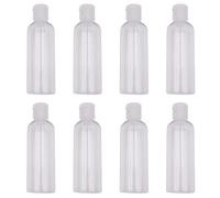 pangutheos 8 Pezzi Flaconi da Viaggio 100 ml Contenitori Viaggio Liquidi Trasparente Flaconi Viaggio PET Dispenser di Liquidi per Viaggi D'affari, Campeggio