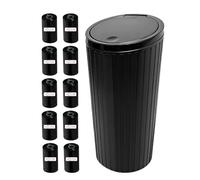 pangutheos Cestino Auto, Pattumiera per Auto con Coperchio con 10 Rotoli di Sacco Della Spazzatura Comoda Pratica Cestino Macchina Adatta per Case Uffici Camere Letto