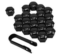 PANGUYN 20 PCS Copridadi Ruota 17mm per Audi Q8 e-Tron Sportback GE I 2020-2024, Coperture Copricerchi con Estrattore Copri Bulloni Ruota Tappi a Vite Ruota Set,17MM