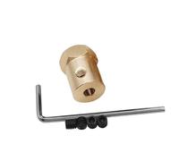 Pangyoo 1 pz Ottone Rigido Giunto Esagonale 2mm 3mm 3.17mm 4mm 5mm 6mm 7mm 8mm Foro Connettore Albero Motore manicotto Accoppiatore(4mm)