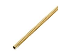 Pangyoo 5 pezzi tubo di ottone tondo dritto cavo sottile tubo di ottone diametro esterno 2,5 mm 3 mm 3,5 mm lunghezza 300 mm 500 mm(300mm OD 2.5 x ID 2mm)