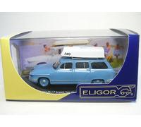 Panhard PL17 Break Blu Con Tetto Apribile Eligor 1:43