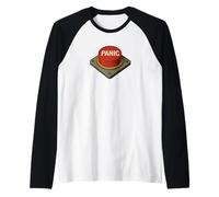 Panic Button Maglia con Maniche Raglan