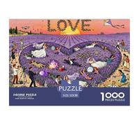Panico delle api di lavanda della Provenza Puzzle in Legno Impermeabile Puzzles Da 1000 Pezzi Regali Per Adulti Sfidanti E Rompicapo Per Decorazioni Domestiche