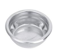 Panier à filtre poreux simple et Double de 58mm, Machine à café Semi-automatique, filtre à poignée sans fond (For two persons)