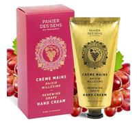 Panier des Sens - Crema Mani per Pelle Secca all'Uva - Mini Crema Mani Idratante - Burro di Karité e Olio di Mandorla - Fabbricato in Francia - 97% di Ingredienti Naturali - 75ml