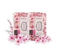 Panier des Sens Sapone Mani e Corpo Fiore di Ciliegio - 2x200g | Sapone al burro di karité e profumo di fiore di ciliegio, deterge mani e corpo con delicatezza senza seccare