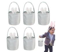 Panier D'oreille De Lapin | Paniers De Pâques Drôles D'oreille De Lapin Reutilisables | Panier De Lapin De Pâques Pour L'école Des, Fournitures De Fête À La Maison, Décorations Avec De Jolies
