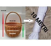 PANIERE CESTINO PER BALCONE VIMINI DI QUALITA' - PICCOLO MEDIO GRANDE 8 2024