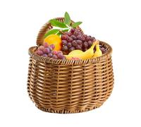 Paniers de Rangement Tressés | Boho Pankets | Paniers de rotin pour le stockage | Panier en rotin, monture murale du panier d'oignon tissé à la main, bacs de rangement de fruits