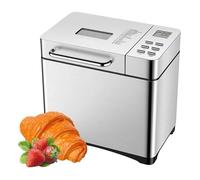 Panificatore di acciaio inossidabile, 17 panificatore da 1 2 LB con distributore di frutta secca, pannello di ceramica non aderente e pannello tattile digitale, 3 dimensioni del pane