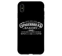 Panificio di pan di zenzero, realizzato con amore per Natale vintage Custodia per iPhone XS Max