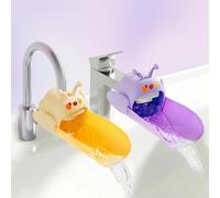 PANIMOSI - Confezione da 2 estensori per rubinetto per bambini, per bagno, cucina, senza BPA, in silicone per uso alimentare, per lavaggio delle mani, adatto per rubinetti standard e a collo di cigno