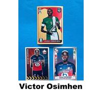 Panini 2019-20 #214, 157, 161 Victor Osimhen Rookie Nigeria Lille Napoli lot x3
