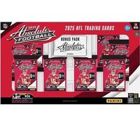 Panini 2025 Absolute Football Trading Card Bundle Box; 8 confezioni per scatola e 1 confezione bonus
