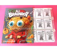 PANINI ALBUM ITA + FULL SET STICKERS SKIFIDOL ITALIAN BRAINROT 2025 (AN6)