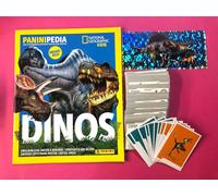 PANINI ALBUM VUOTO TED + SET COMPLETO DINOS PANINIPEDIA NATIONAL GEOGRAPHIC (AN)