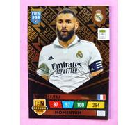 PANINI CARD ADRENALYN XL FIFA 365 2023 MOMENTUM BENZEMA - REAL MADRID (MiX1)