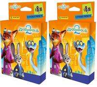 Panini, Collezione di adesivi Zootropolis 2, multi set (Confezione da 2)
