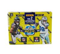 Panini Contenders - Scatola per carte collezionabili 2024, motivo: calcio ottico (due autografi per scatola)