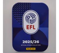 Panini Efl Ufficiale Adesivi Raccolta 2025 Collectors Tin 9 Pezzi (No Scatola)